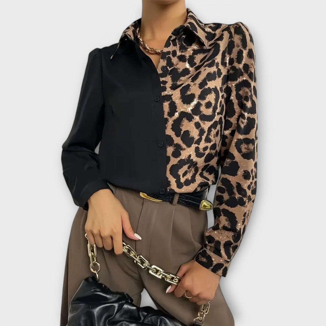 Valentina - Blusa de leopardo simples