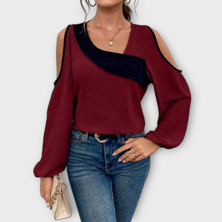 Escarlate - Blusa com decote quadrado