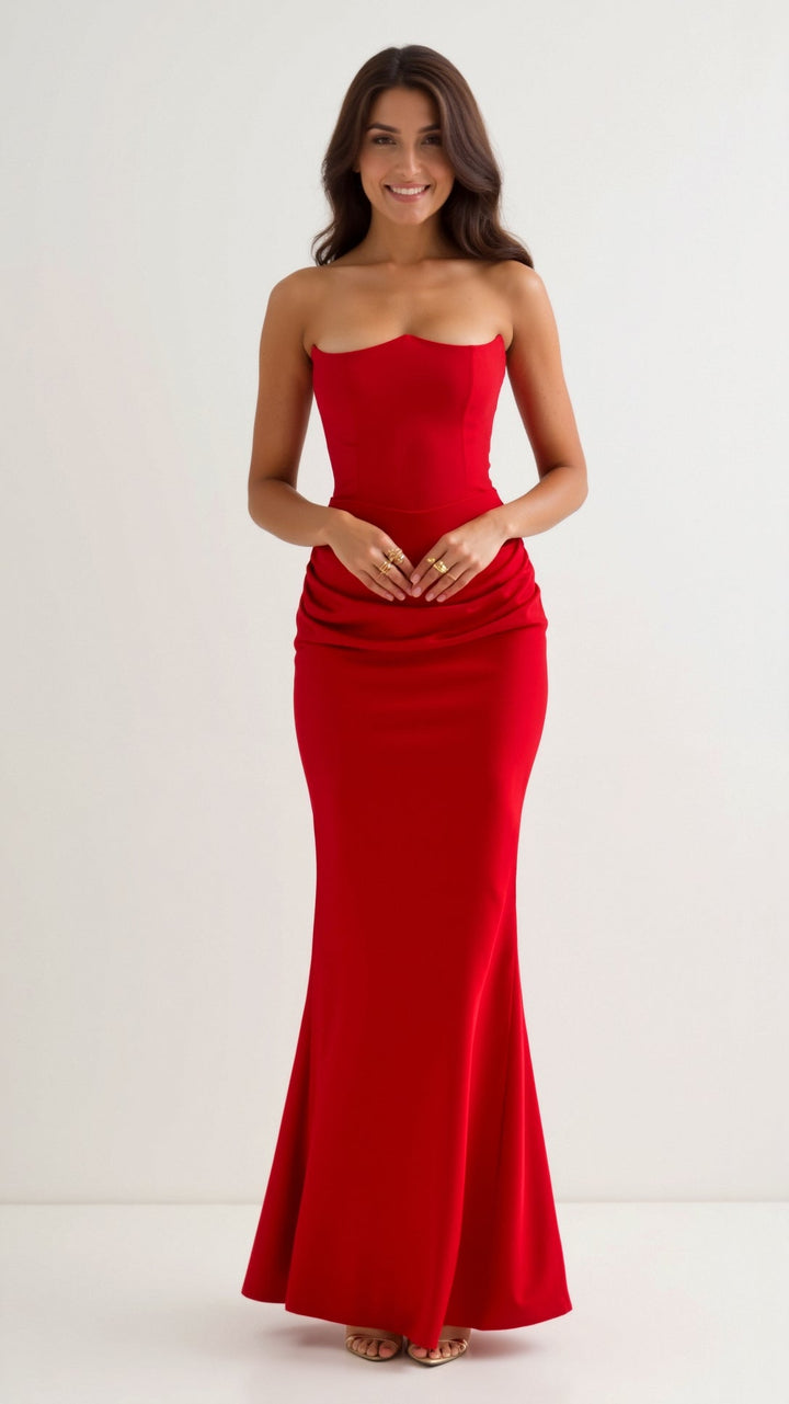 Esmeralda - Vestido comprido com corpete