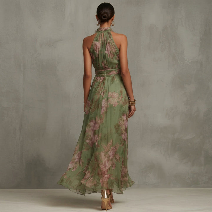 Filipa - Vestido Longo Halter Floral