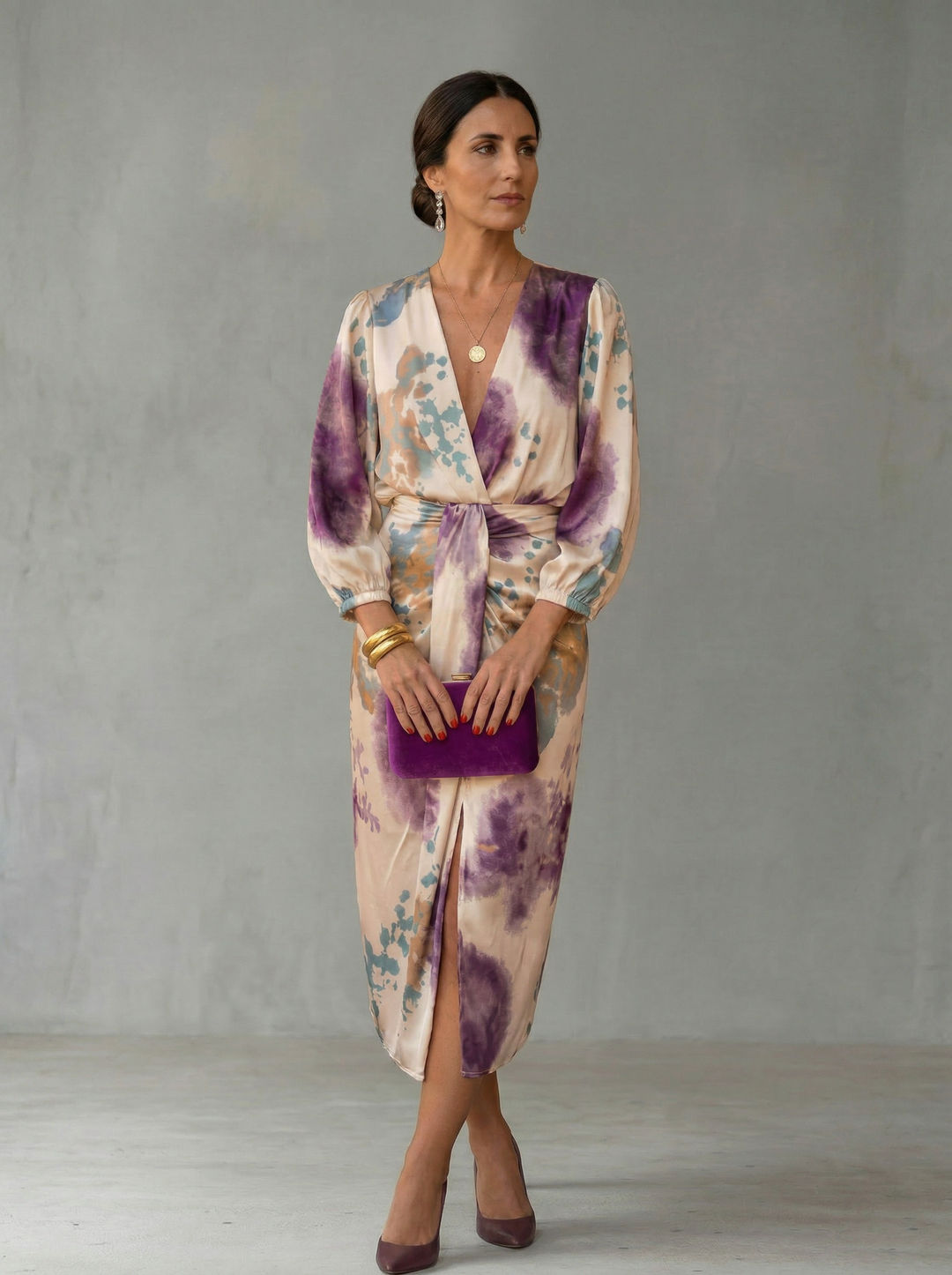 Valeria - Vestido Elegante com Decote em V