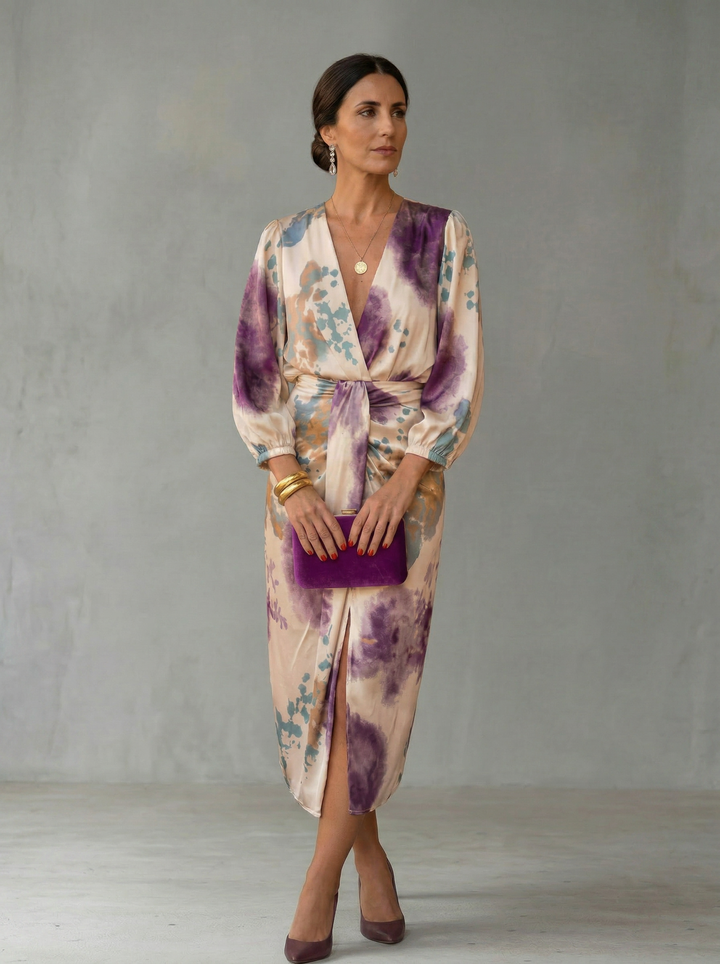 Valeria - Vestido Elegante com Decote em V