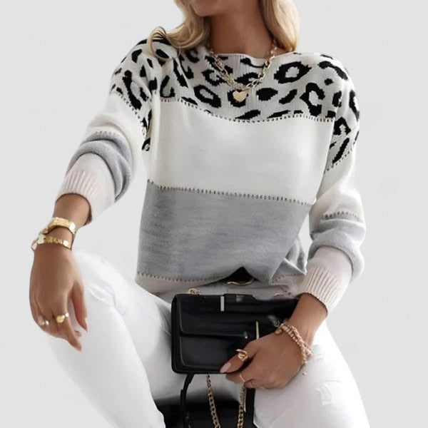 Júlia - Camisola Casual Leopardo