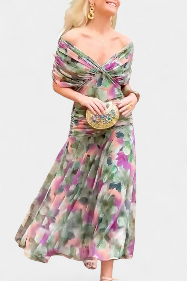 Luana - Vestido elegante com decote em V