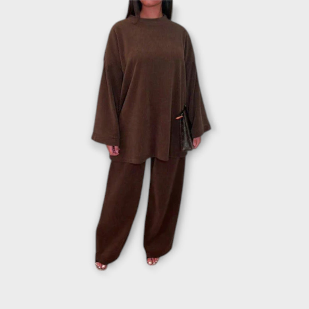 Ingrid - Conjunto Plus Size Acanalado