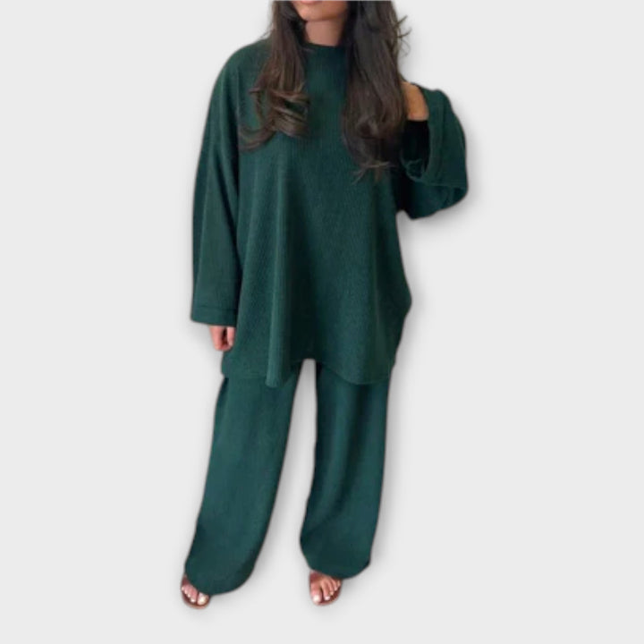 Ingrid - Conjunto Plus Size Acanalado