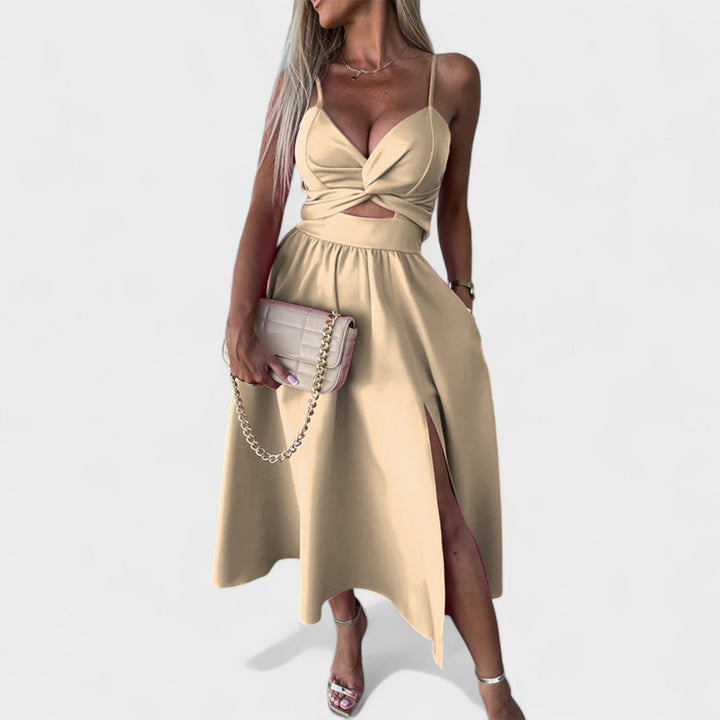 Cielo - Vestido Midi com Abertura