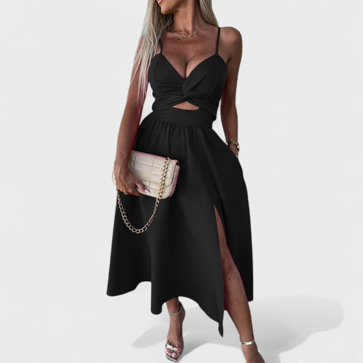 Cielo - Vestido Midi com Abertura