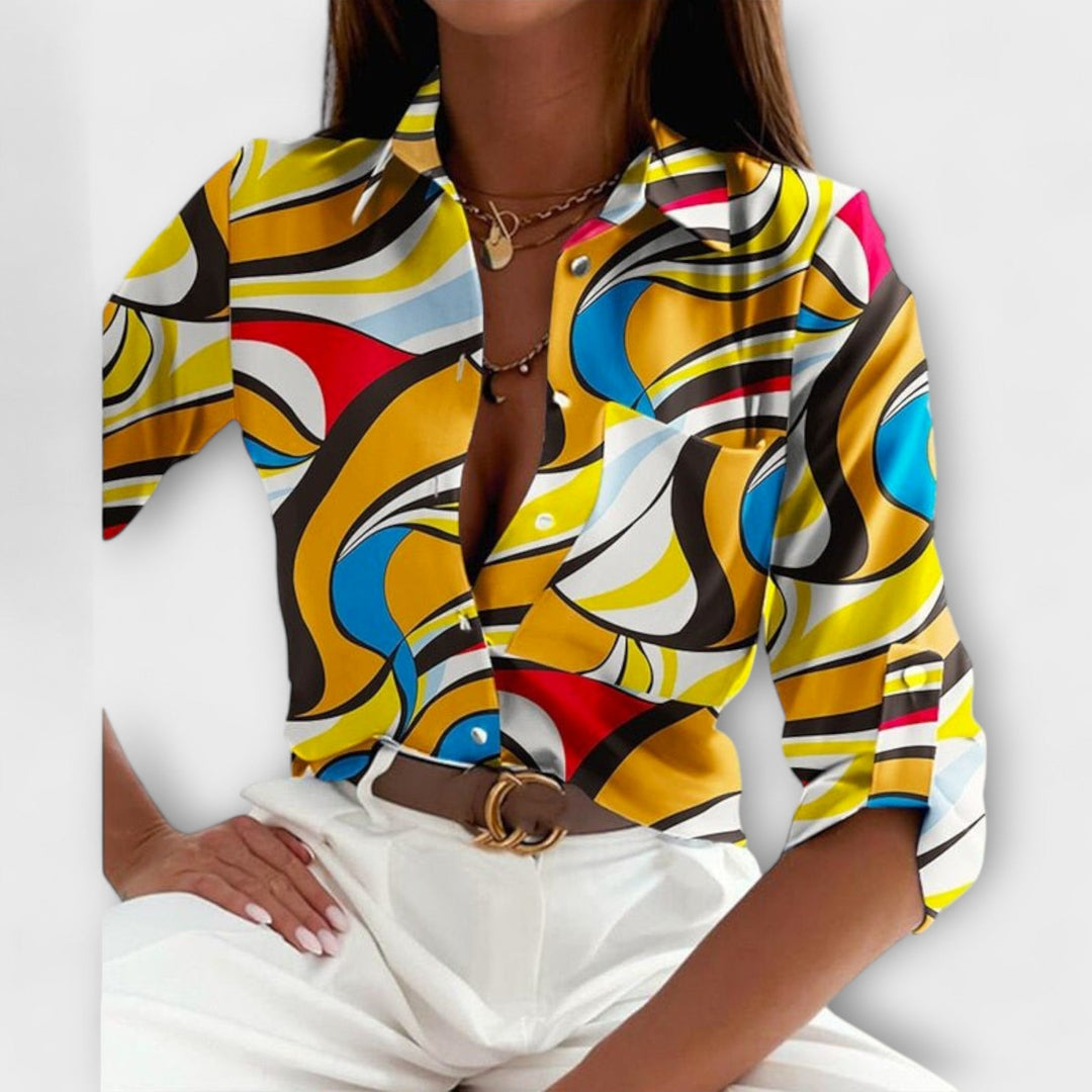 Romina - Blusa de gola clássica